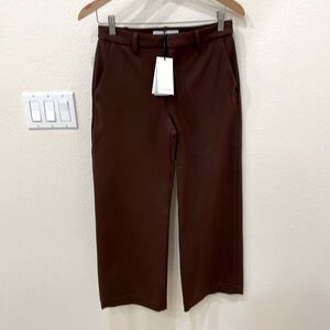 SPRWMN Chocolate Brown Wide Leg Pants—Pockets—BEAUTIFUL!! Size Small—New W/Tags